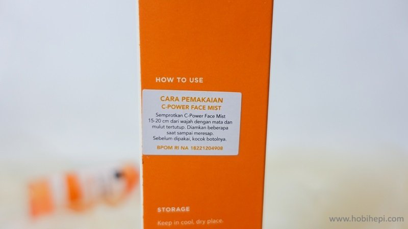 Cara Pemakaian Scarlett C-Power Face Mist