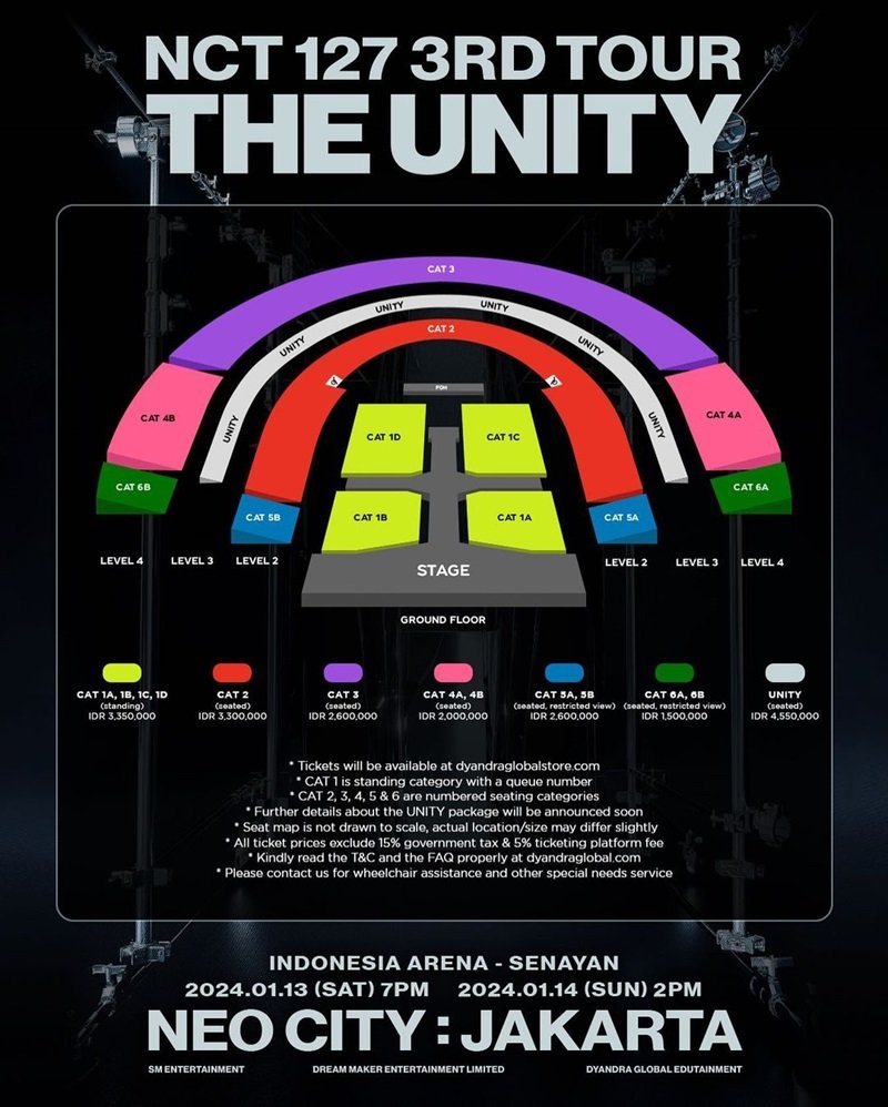 Harga Tiket Konser NCT 127 3RD Tour