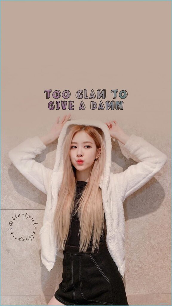 Rosé Black pink aesthetic wallpaper
