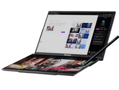 Dual-screen mode (With virtual keyboard)