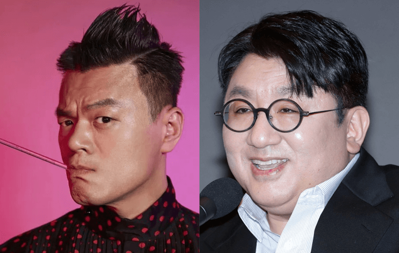 Bang Si Hyuk HYBE dan J.Y Park JYP Perform Bareng