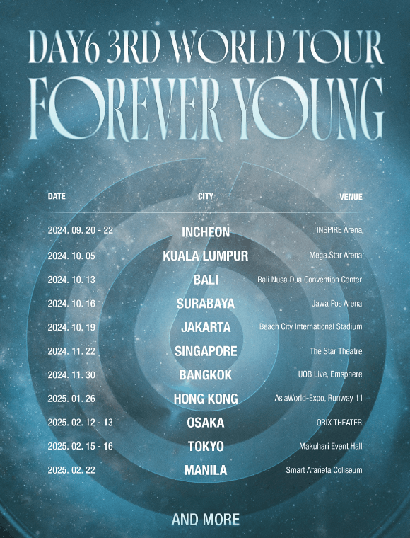 jadwal konser day6 2024 - 2025